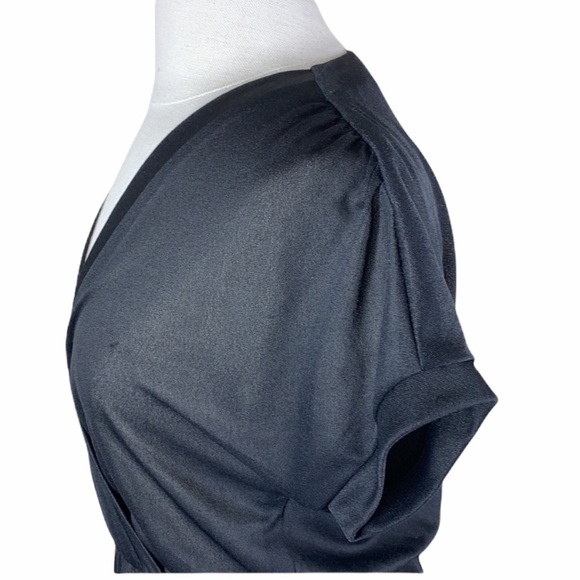 Black vintage 1970s sheer disco dress s/m - Picture 7 of 11